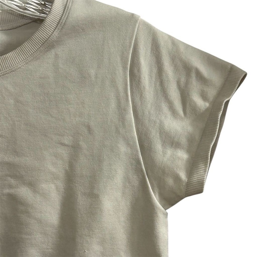 Offline by Aerie Women's White Cropped Crew Neck T-Shirt Size M Casual Top y2k - Picture 3 of 8